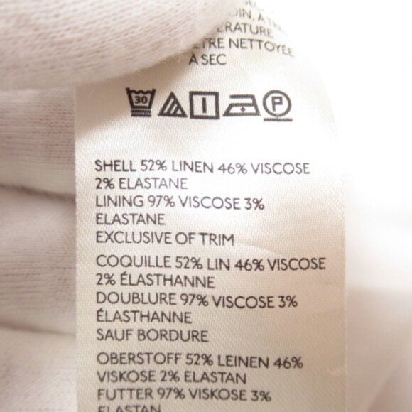 By Anthropologie Sleeveless Linen Button Wrap Midi Dress White 1X Plus - Picture 10 of 12